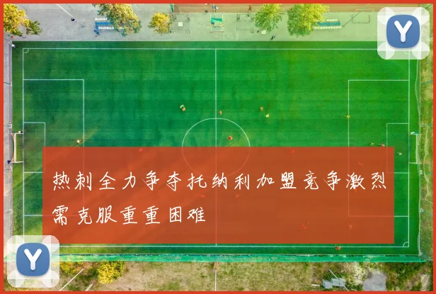 热刺全力争夺托纳利加盟竞争激烈需克服重重困难